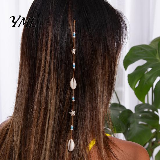 Sea Shell Hair Decorations for Photoshoots Seashell Charms Braids And Dreadlocks, Boho Beach Accessories Bohemian Jewelry Music Festivals Women Girls,