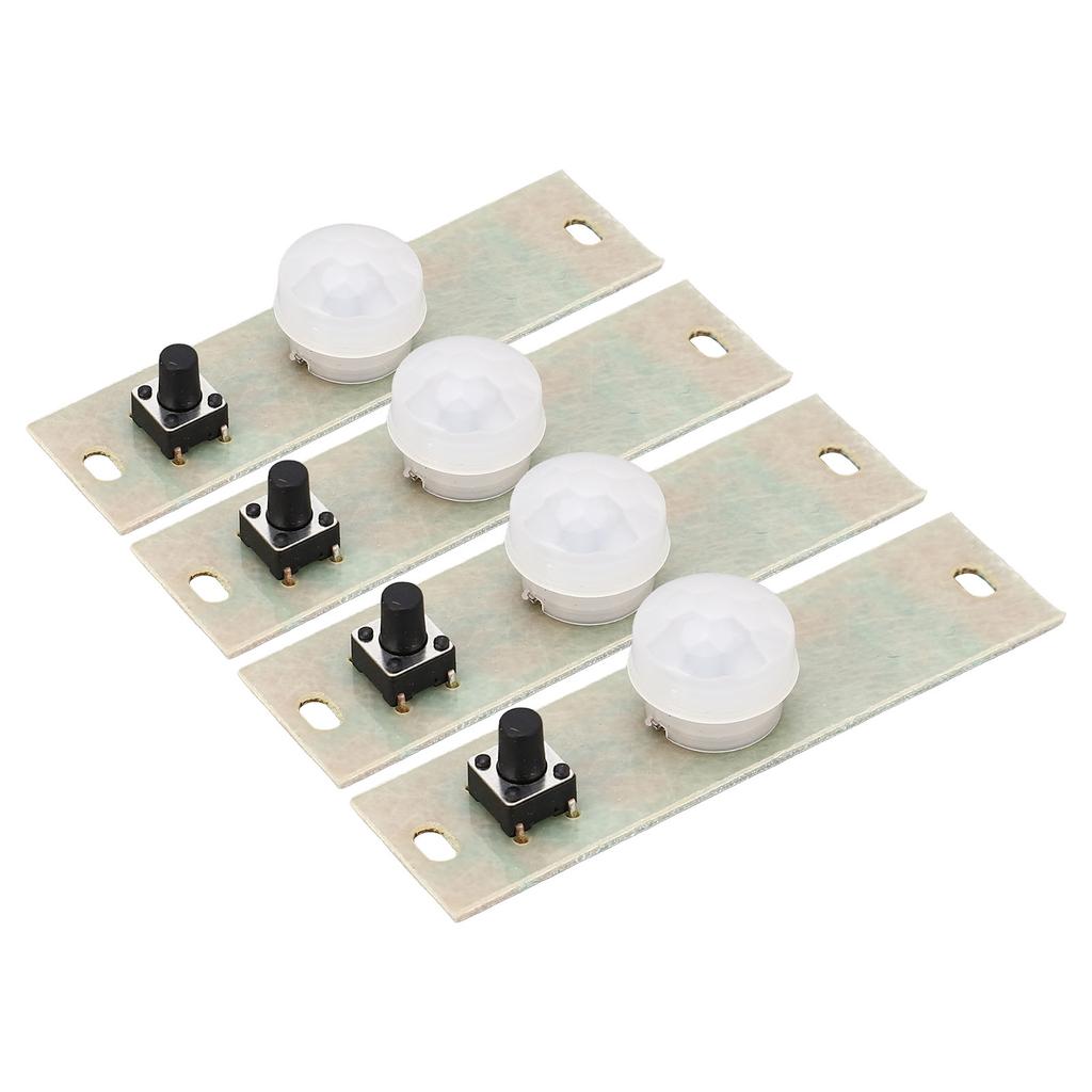 4 Pièces Carte de Circuit Lampe Solaire Module Contrôleur à Induction Corporelle Infrarouge 3.7V Composant Électronique