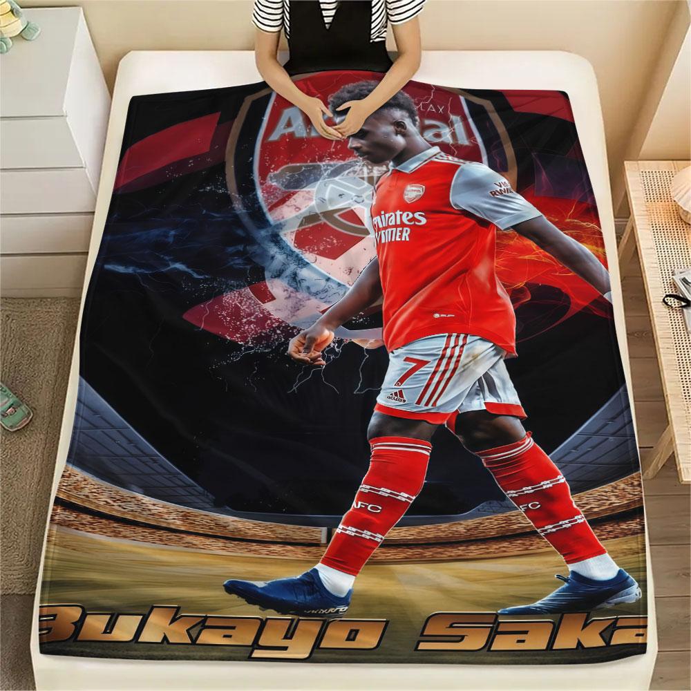 Bukayo Saka Fire Blanket, High quality Comfortable for All Seasons, Home Decor, Warmth and Comfort