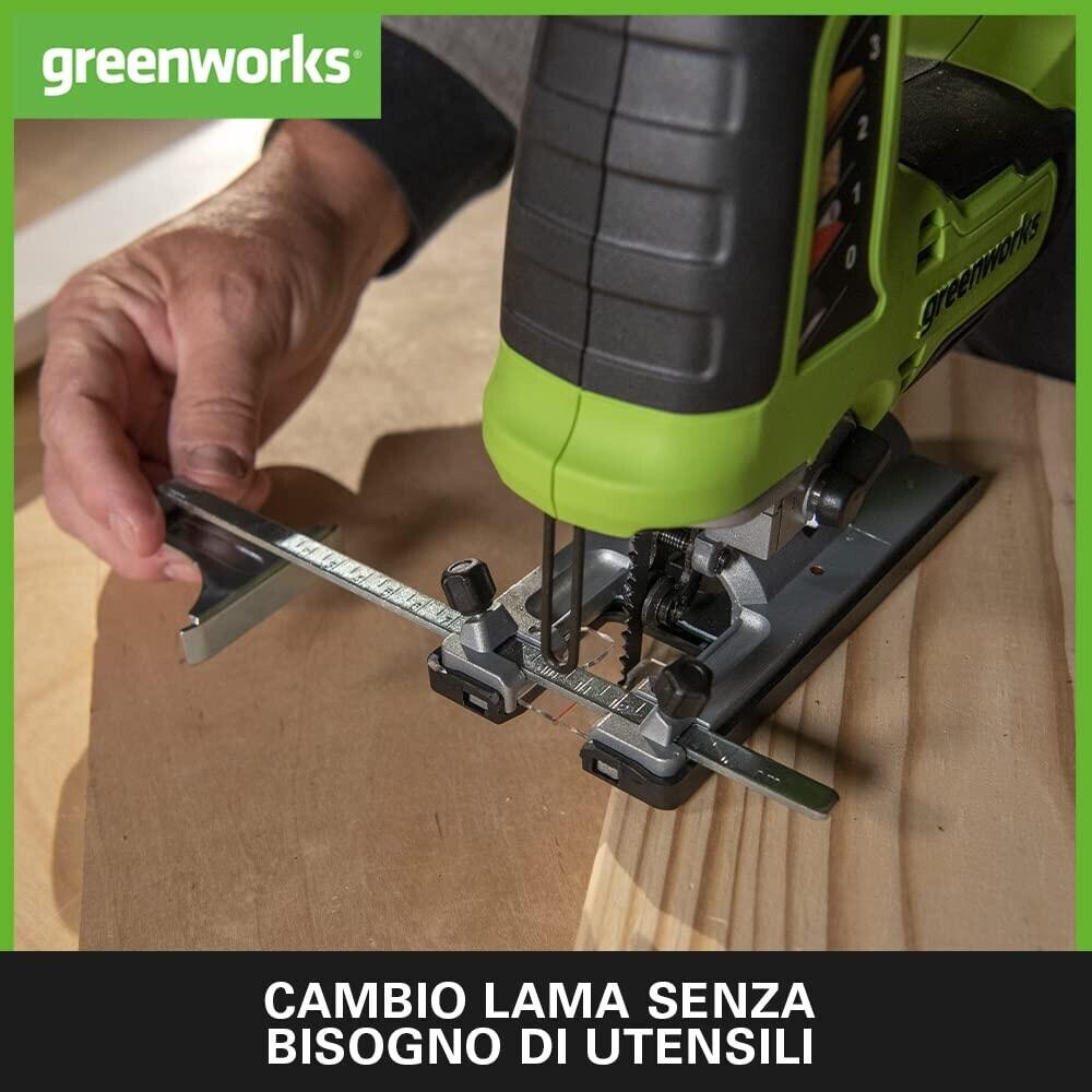 Аккумуляторный электролобзик Greenworks GD24JSK2