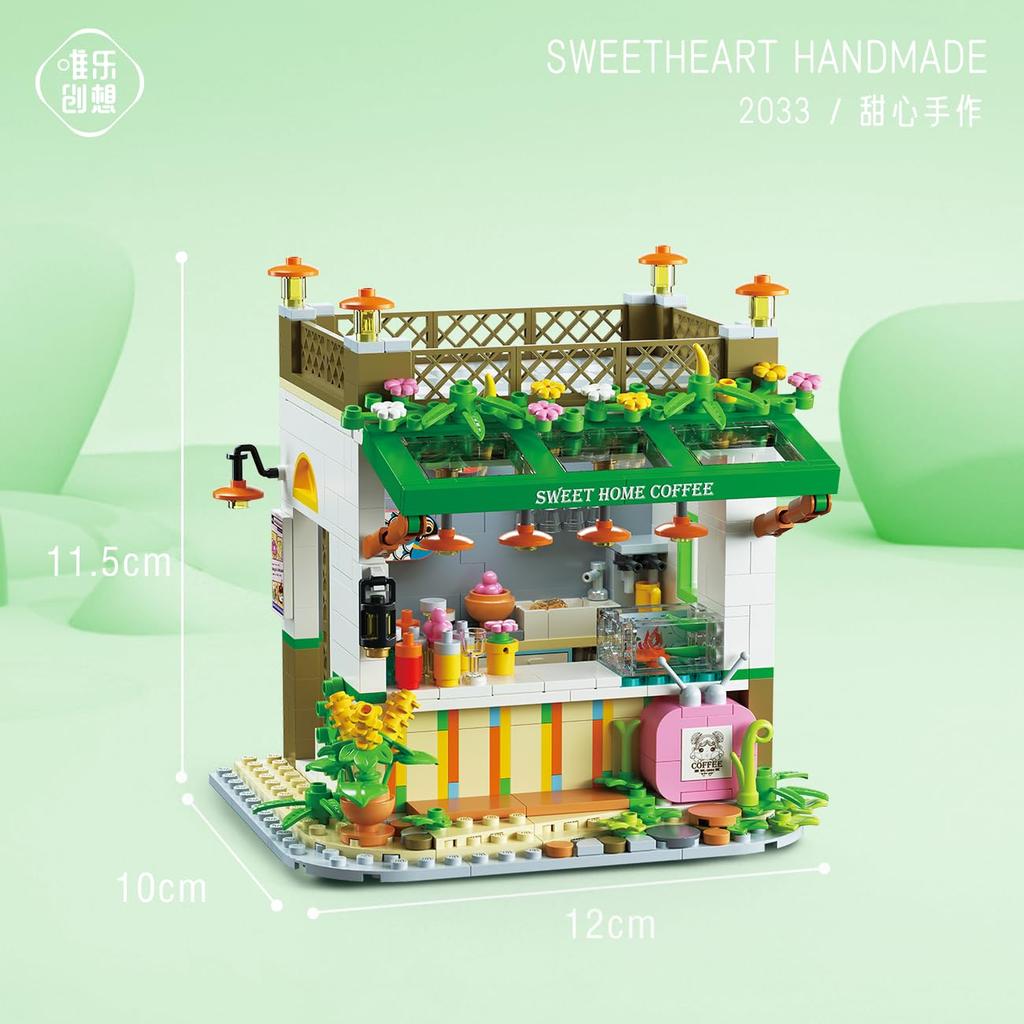 IMPLAY TOYS Fairy Tale Town Series House Version Sweetheart Handmade 643 Pieces (2033)