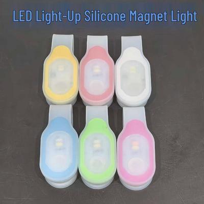 Hands-Free Silicone Magnetic LED Clip Light for Outdoor Sports, Running, Cycling, and Emergency Use