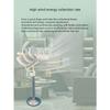 New 1-10W Miniature Spiral Wind Turbine Scientific Experiment Power Lamp White Solar Wind Generator Model with LED Light 320mm