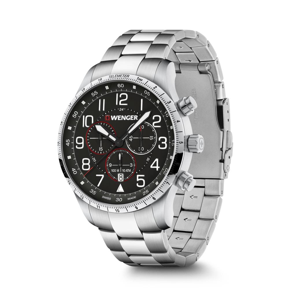 Uhr ATTITUDE CHRONO Geschenk Quarz [WENGER] 01.1543.120 []