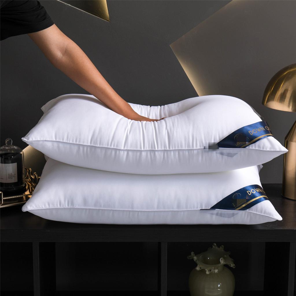 Pillows with Pillowcases  Set of High and Low Pillow Cores Not Collapse Nantong Home Textiles