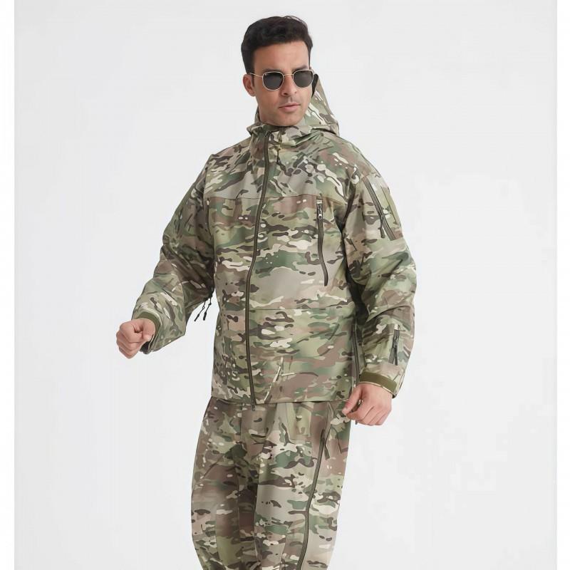 Junbird Hard-shell Heat-sealing Rubber Assault Pants Suit Lightweight Outdoor Sports Waterproof