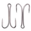 50-Pack Double Frog Hooks with Barbs - Anti-Snag Chicken Claw Artificial Bait for Fishing
