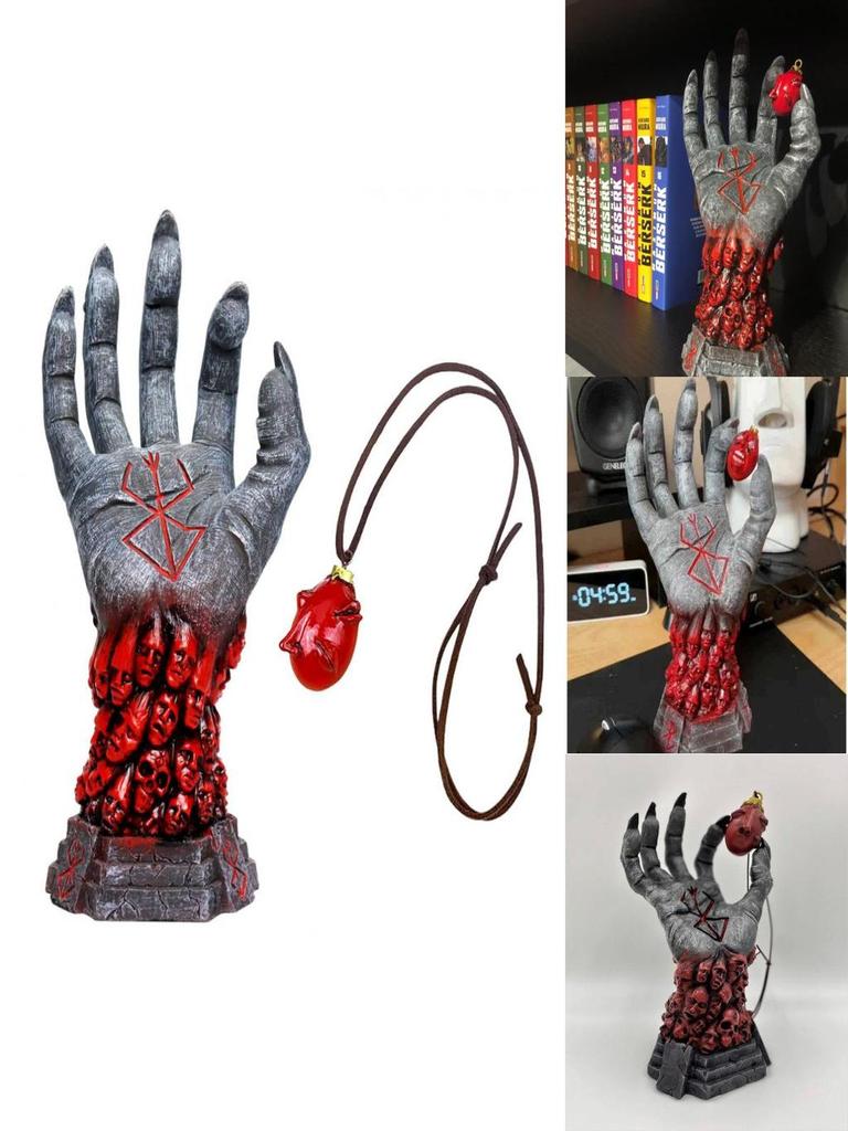 Unglaubliches Berserk Hand Gottes Dekorative Harz-Kunstwerke Fesselndes Halloween-Display
