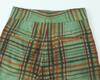 European American Plaid Draping Blazer with Three-Quarter Bell Bottom Pants