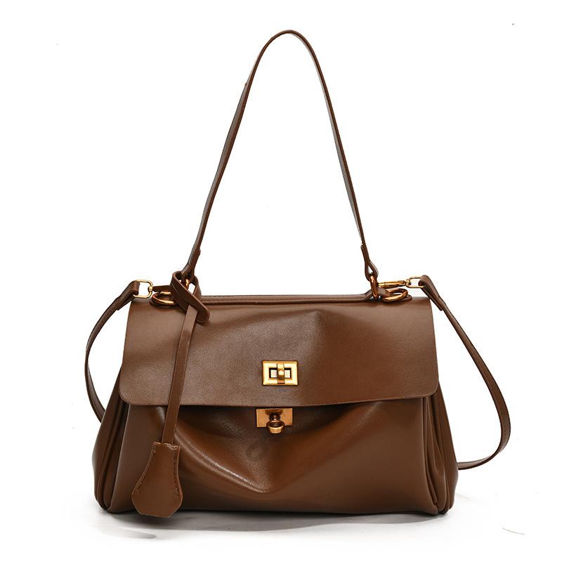 

Сумка большой вместимости женская универсальная новая повседневная сумка-мессенджер на плечо large коричневый