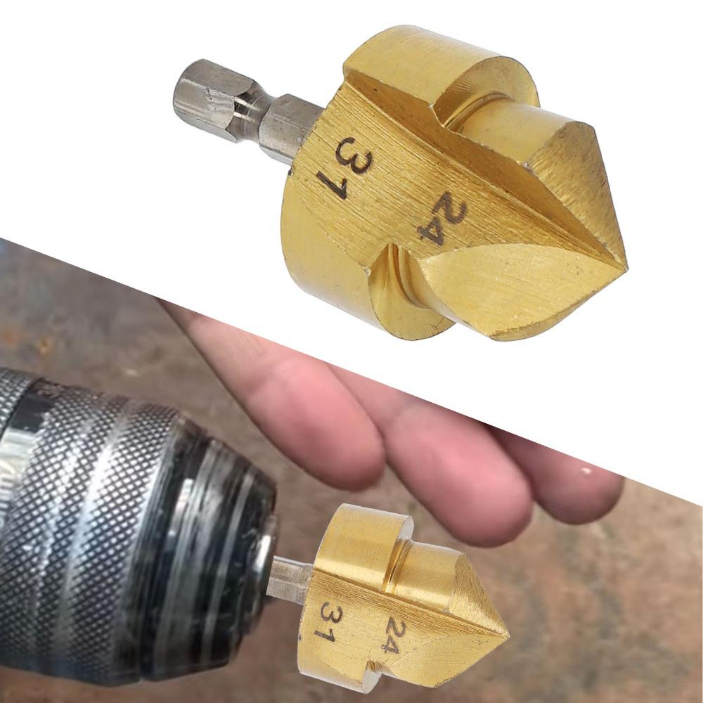 24-31mm Blade Diameter Stepped Drill Bit 1/4 Inch Shank Hole Opening Drill  Water Pipe Drilling