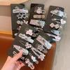 Silver Y2K Hair Clip for Women - Temperament Side Bangs Metal Duckbill Hairpin