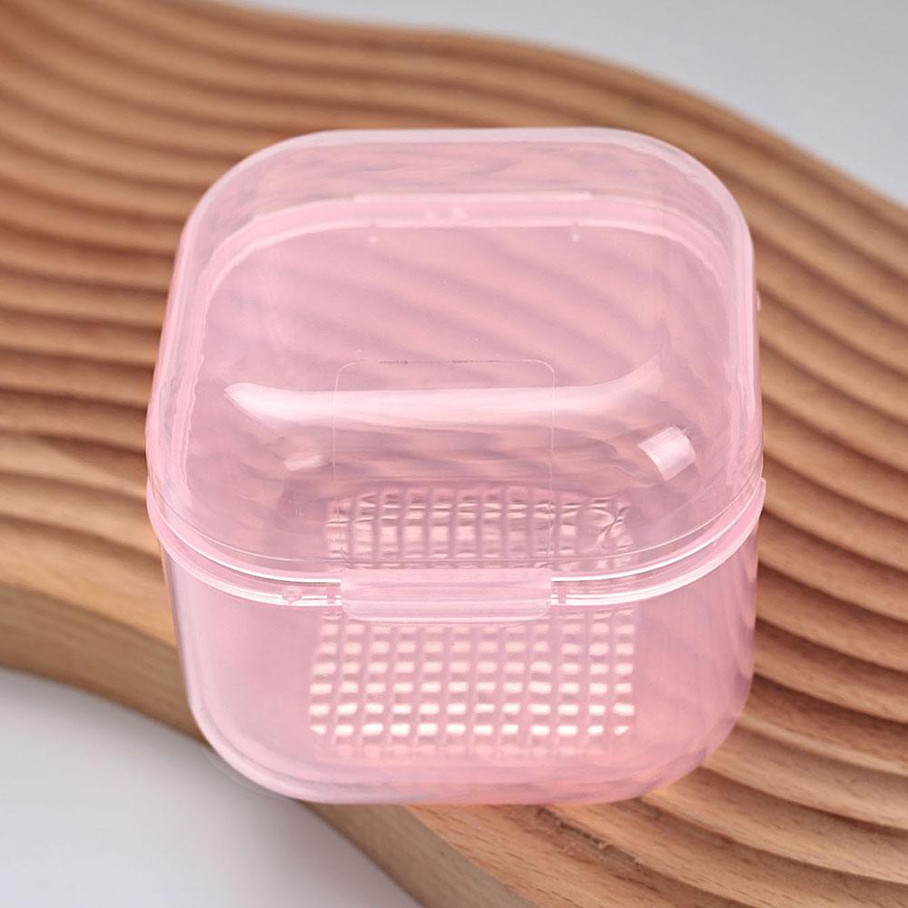 

Коробка для чистки насадок для маникюрного аппарата, дезинфекционный контейнер, стерилизационные лотки для маникюра, салонные принадлежности, стакан-стерилизатор со сливной корзиной розовый