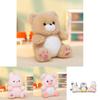 Plush Penguin Bear Rabbit Toy With Short Pile Soft Fabric For Kids And Collectors