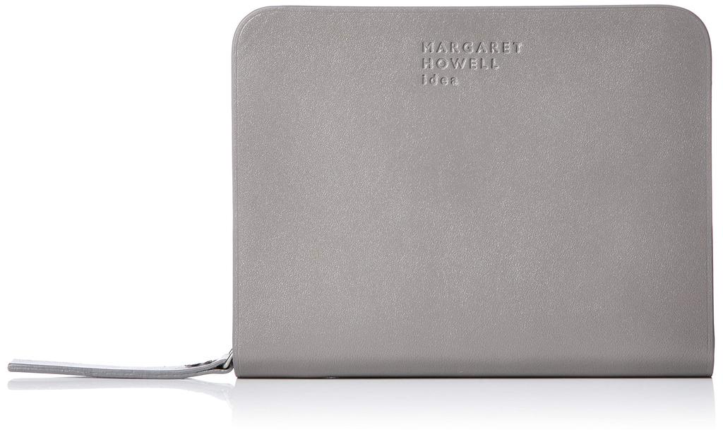 Margaret Howell Idea Benjamin Folding Wallet, Cowhide Leather, No-Stitch Construction, MHLW8JS1, Women's, Gray