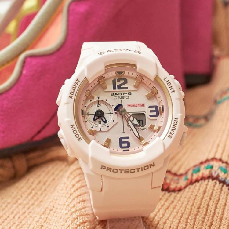 Casio Women's BABY-G Pink Watch BGA-230SC-4B-person