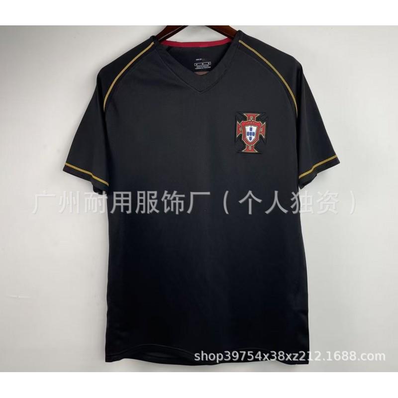 Retro Portugal Jerseys Commemorative Version No. 7 17 C Ronaldo Football Uniform Classic