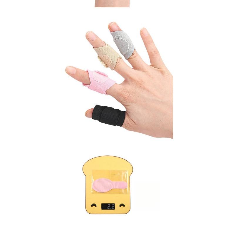 10PCS Finger Cover Finger Guard Strap Convenient Belt Ten Finger Adjustment Velcro Reusable Universal Protection Finger Hand Black