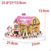 Christmas DIY Puzzle Children 3D Building Model Dollhouse for Teens Adults