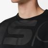 Nike Mikina s potiskem abecedy, pohodlná, ležérní, prodyšná, s dlouhým rukávem, unisex, černá FJ7375-010
