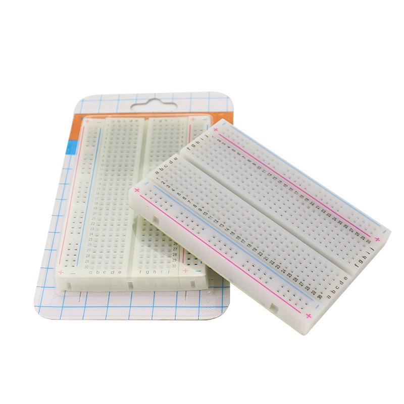 Raspberry Pi 4B Breadboard, 400-Hole, 85x55mm, Diode & Sensor Circuit Teaching Board, Splicable.