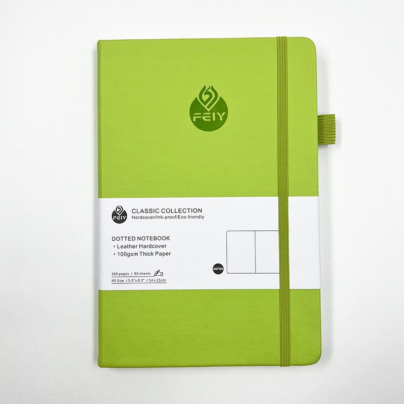 A5 Dot Grid Notebook with Strap - Premium Office & Student Planner Diary