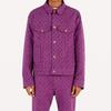 LOUIS VUITTON Denim Jacket Men's Purple 1A5P3