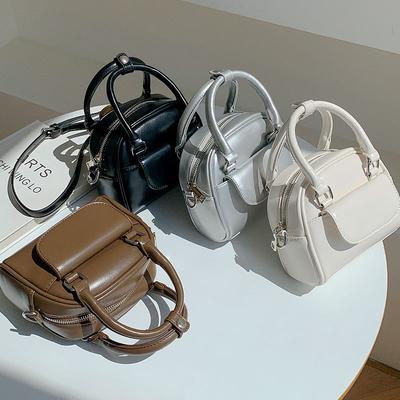 Korean Niche Women's Fashionable Boston Handbag, High-end and Personalized Crossbody Bag, Small Commuting Handbag