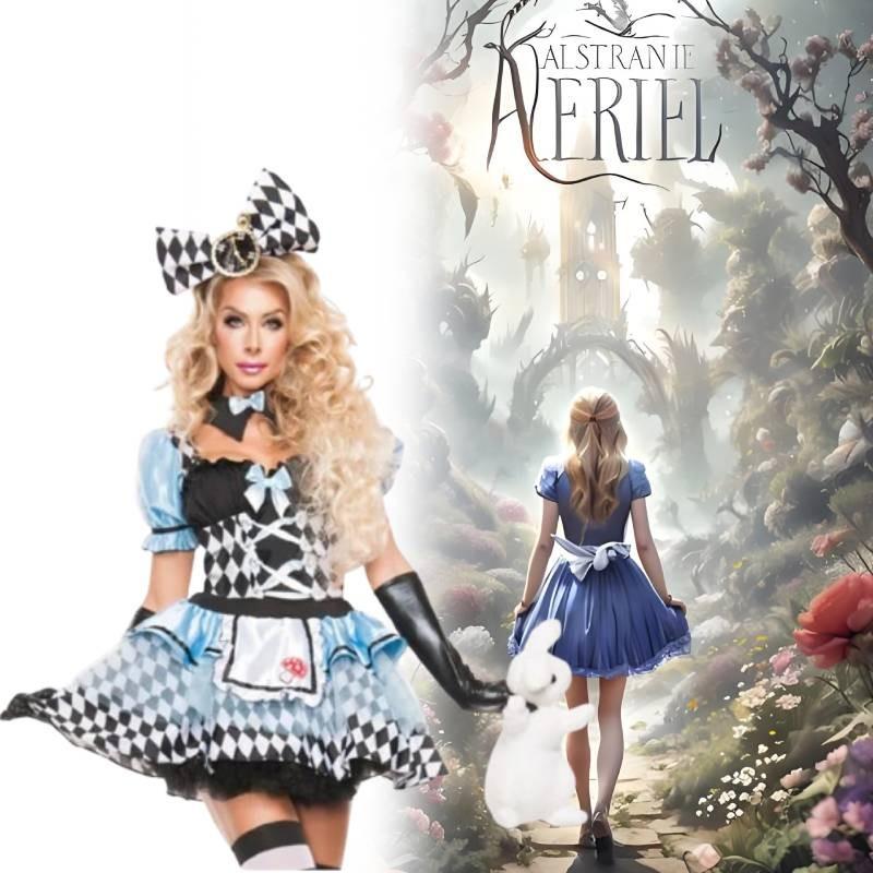 Wonderland Alice In Cosplay Costume Women Stage Performance Halloween Dress