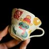 Year Of The Snake Flint Red Pure Hand-Painted Snake Walking Great Luck Tea Cup Gift Set