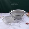 1Pcs Stainless Steel Strainer Basket Fine Mesh Multi-size Juice Rice Flour Sieve Large With Double Handles Food Filter Drainer