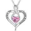 I Love You Infinity Heart Pendant Necklace For Women Stylish Versatile Fashion Jewelry Gift