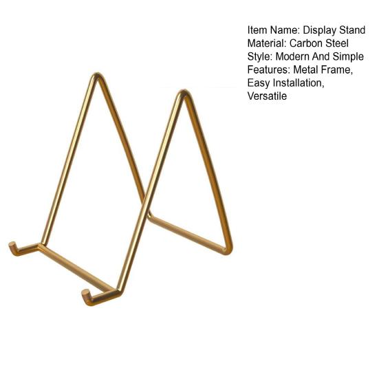 Utstillingsstativ i karbonstål Metallramme Plater Bok Maleri Skrivebordsholder Skrivebordsutstillingsstativ Organizer