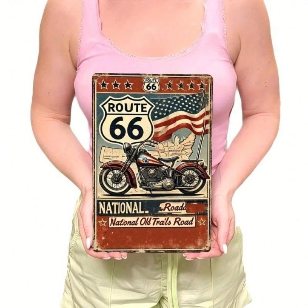 Vintage Iron 2D Flat Metal Poster 8x12 Inch Wall Decor for Garage