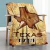 Texas Customize Text Blanket Gift Customizable Blanket Ultra-Soft Versatile for Bed Chair Bedding Nap Ideal for All Seasons