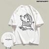 Seven Little Sheep Slim Fit Unisex Cartoon T-shirt, Short Sleeve, Korean Style, Ideal Couple Outfit