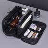 Vintage PU Leather High-end Men's Grooming Bag With Dry Wet Separation Business Trips Fitness Swimming Toiletries Storage