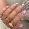Fresh and Elegant Small Flower Round Head Nail Art Piece Wearing Nail Finished Nail 24 Pieces Boxed Nails