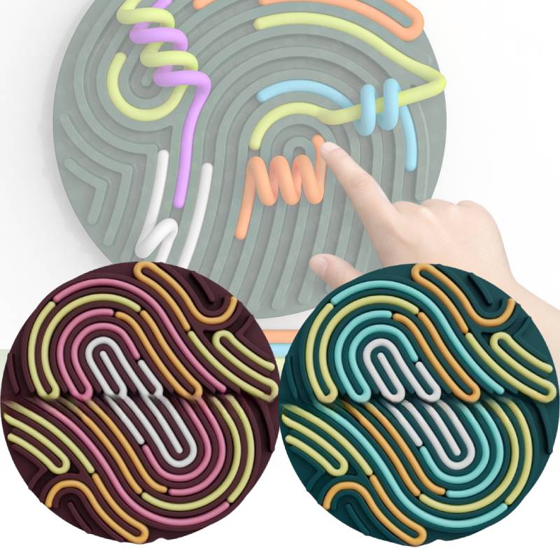 Sensory Board Activity Silicone Stress Relief Toy Kids Adults Educational Tool