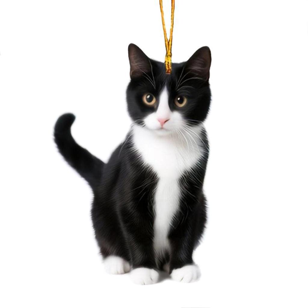 Black Cat Rearview Mirror Pendant Hanging Ornament for Car Interior Decoration Adds Warmth & Personality To Any Vehicle