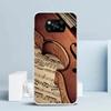 Music Violin Phone Case For Xiaomi Poco F7 Ultra X5 X6 X7 Pro M7 Redmi 15C 15 13C 13 12C 12 10C 10 10A 9 9C 9A 9T Cover Poco X7