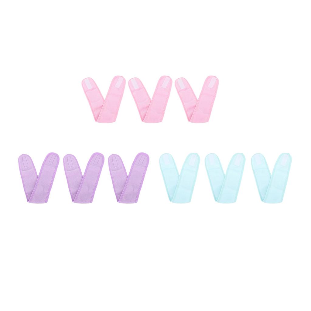 3pcs Forehead Pads for Eyelash Extension Japanese Style Lash Extension Headband Wrap Soft Makeup Hai