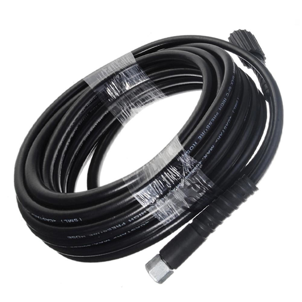 High Pressure Cleaning Machine Water Pipe 10 Meters M14 X M22 14MM Plug-In Car Washing Machine Water Cleaning Extended Hose