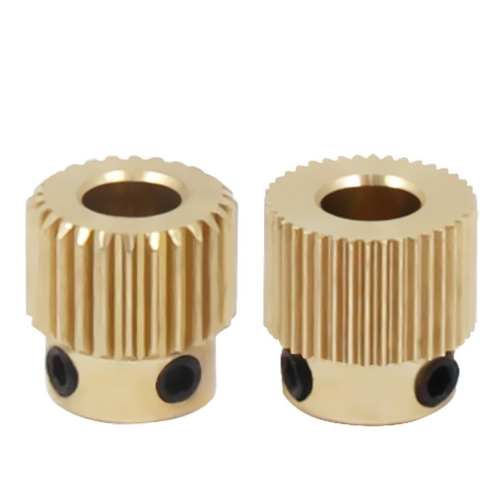 Brass Gear Rotable Extruder Wheel Universal Portable Drive Gear Resuable Brass Fitting 40