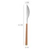 Simplicity Stainless Steel Spoon Fork Knife Wood Grain Portable Steak Knife Western Tableware Thickened Dessert Spoon