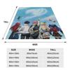 Fairy Tail Knitted Blanket Flannel  Super Soft Throw Blankets for Outdoor Travel Bedspread