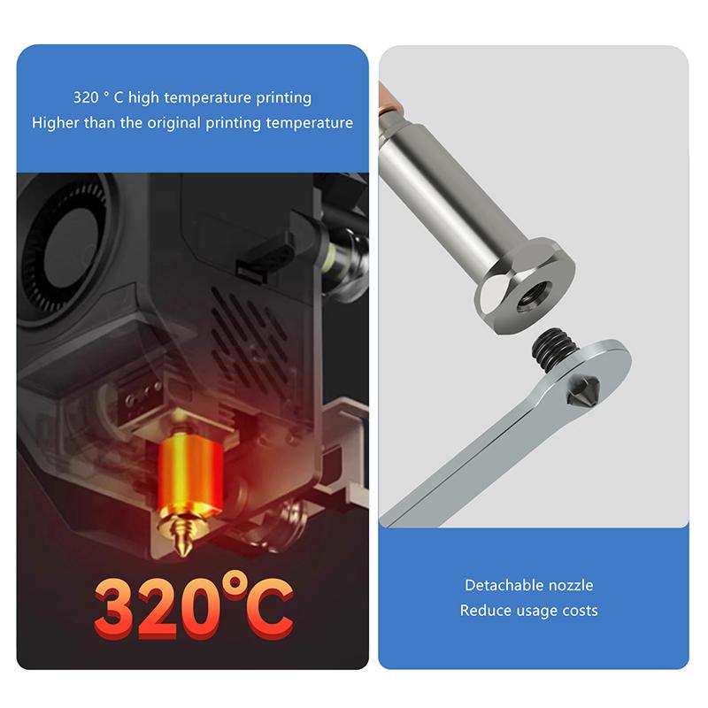 Metal  End Heating Component Integrated Nozzle Heating Plate 3D Printer Accessories