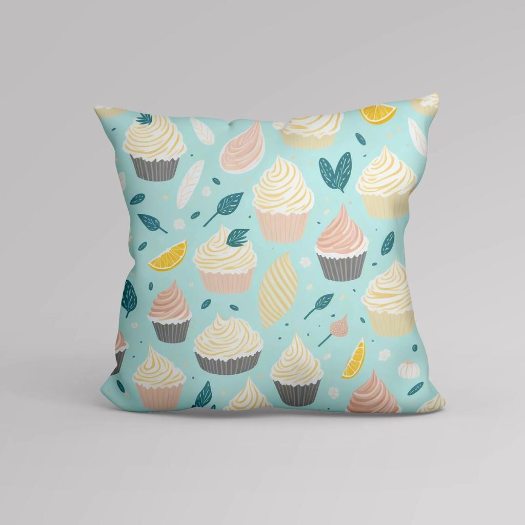 Luxury Home Decoration Cushion Cover Cartoon Ice Cream Creative Simple Pattern Print Pillowcase Office Sofa Cushion Coverr