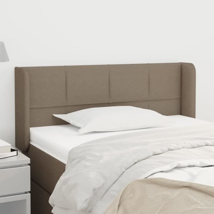 VidaXL Headboard with Ears Taupe 83x16x78-88 Cm Fabric3118746