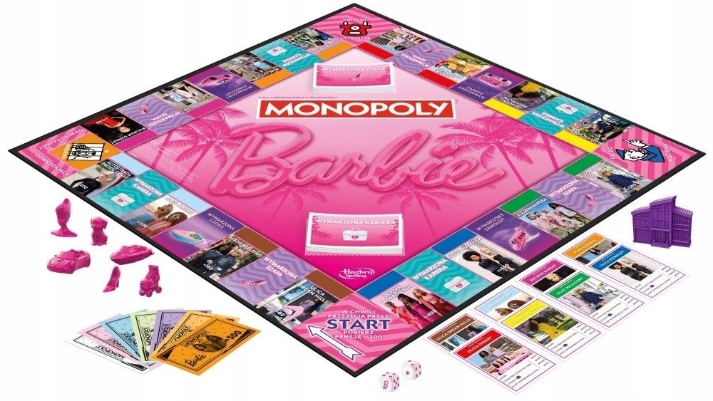 Gra planszowa hasbro monopoly monopoly barbie wersja polska g0038 hasbro